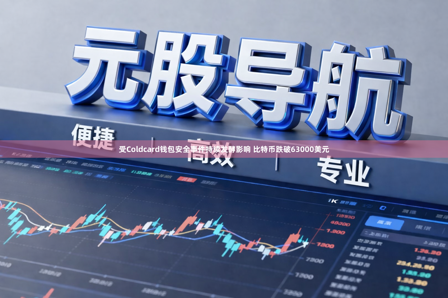 受Coldcard钱包安全事件持续发酵影响 比特币跌破63000美元